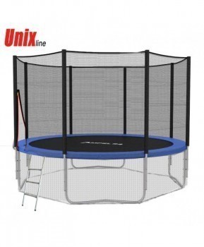 Батут Unix Line 14 ft с сеткой лестницей для улицы - Kettler